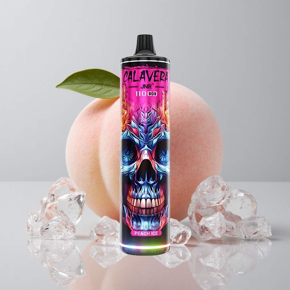 JNR Calavera 11000 Puffs Vape Desechable Melocotón Hielo 21ml 0% 2% 5% Nicotina