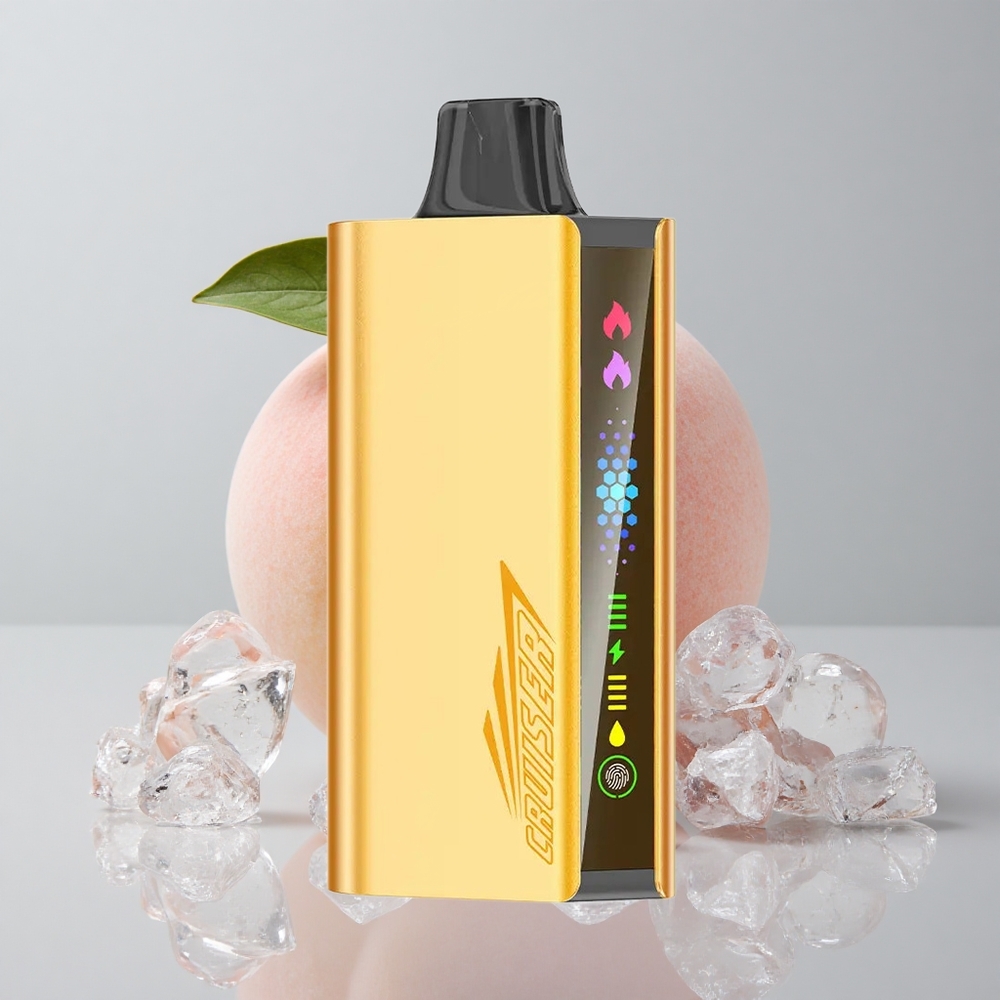 JNR Cruiser 12000 Puffs Melocotón Hielo Pantalla Animada