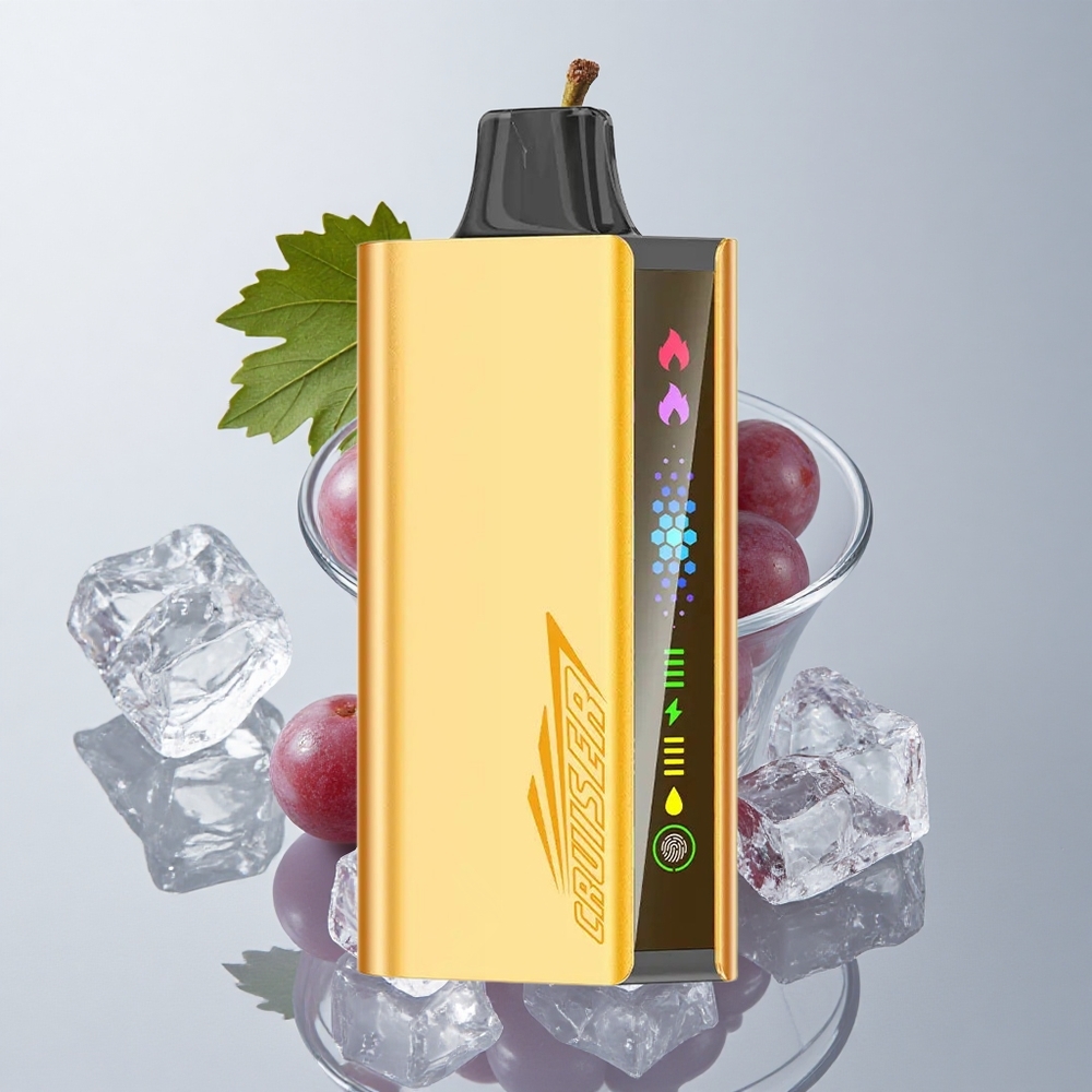 JNR Cruiser 12000 Puffs Vape Desechable Sin Carga Uva Helada 25ml