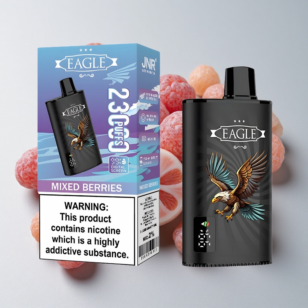 JNR EAGLE Smart 23000 Puffs Disposable Vape Bayas Mixtas Pantalla Digital 25ml