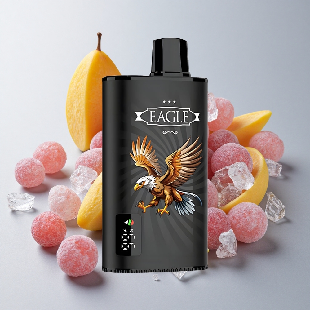 JNR EAGLE Smart 23000 Puffs Disposable Vape Grosella Negra Mango Hielo Pantalla Digital Tipo-C