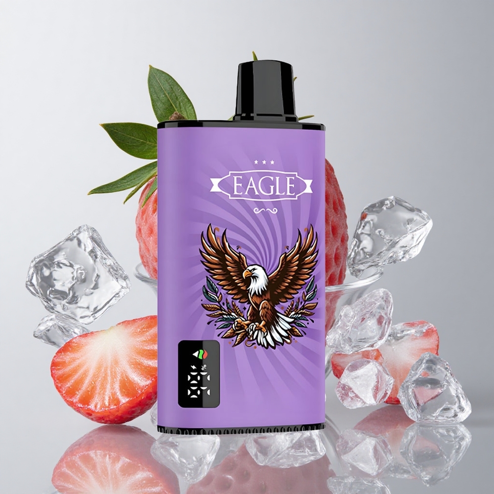JNR EAGLE Smart 23000 Puffs Fresa Hielo Pantalla Digital 1.0ohm