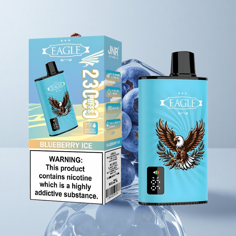 JNR EAGLE Smart 23000 Puffs Vape Disposable Arándano Hielo Pantalla Digital