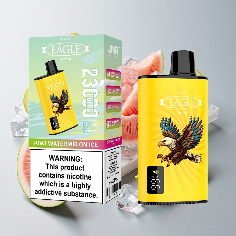 JNR EAGLE Smart 23000 Puffs Vape Kiwi Sandía Hielo Pantalla Digital 25ml