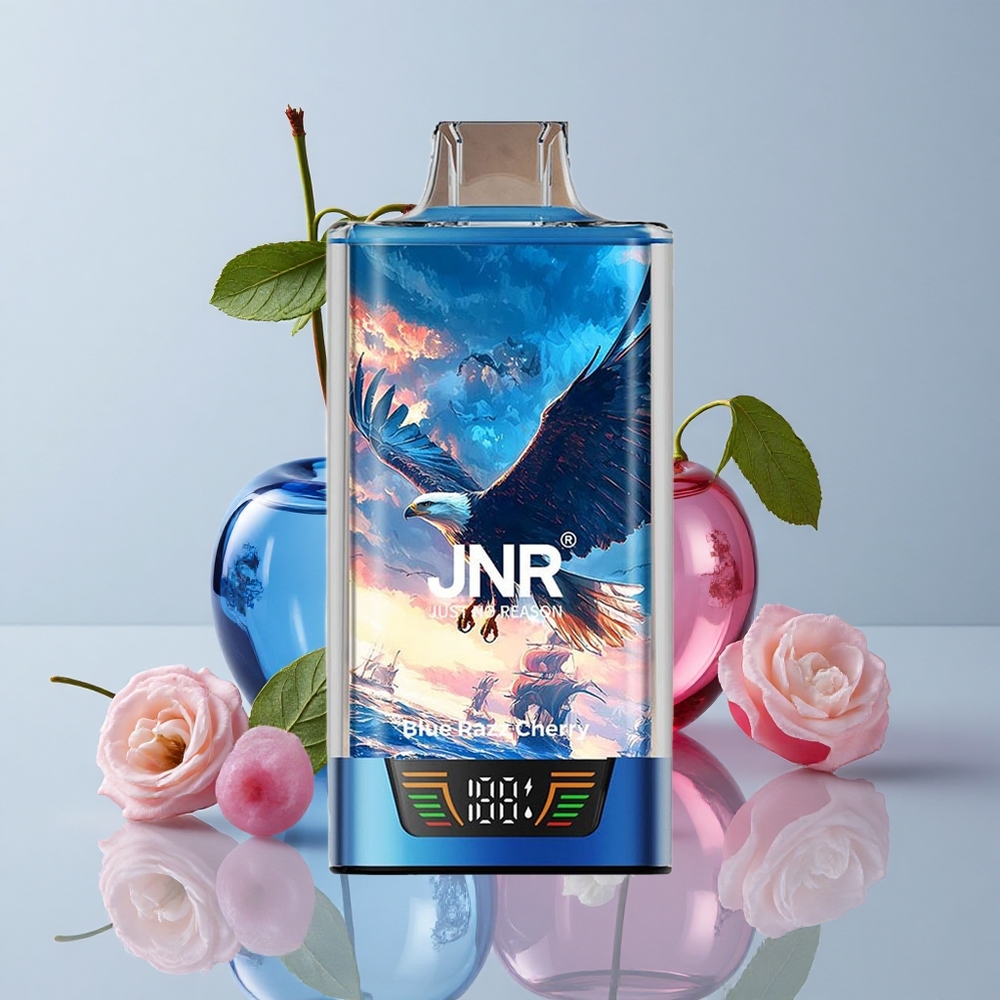 JNR Falcon Pro 28000 Azul Frambuesa Cereza 30ml Pantalla Inteligente