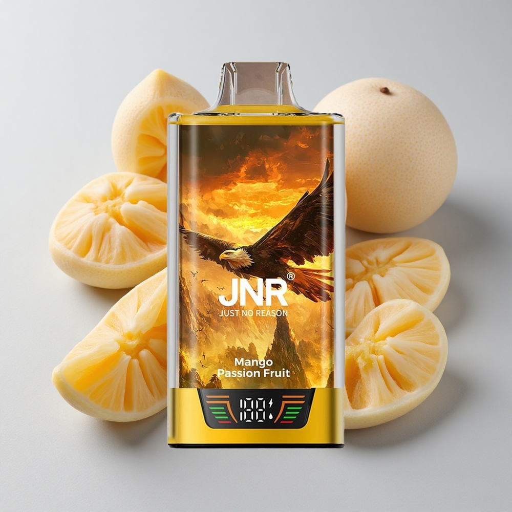 JNR Falcon Pro 28000 Disposable Vape Mango Maracuyá con 28000 Puffs y Pantalla Inteligente