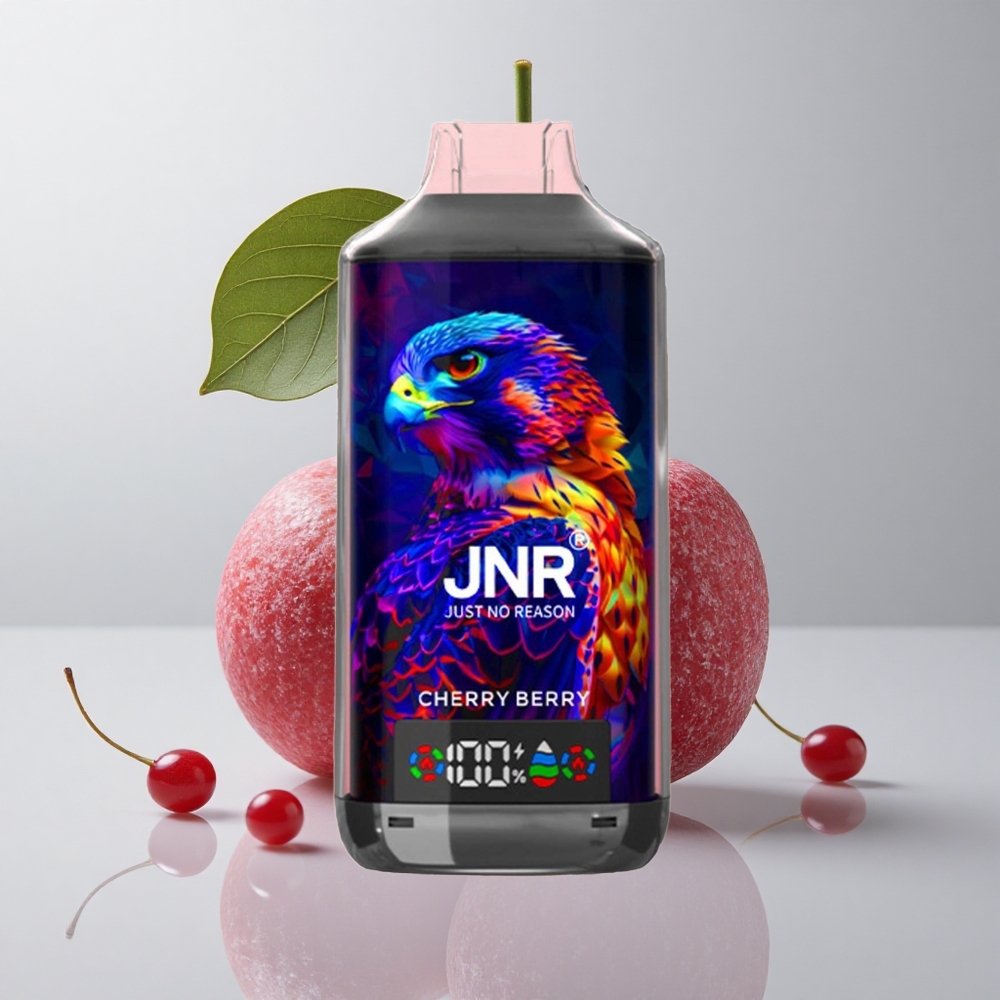 JNR Falcon X 18000 Puffs Cereza y Baya 24ml Dual Mesh Coil