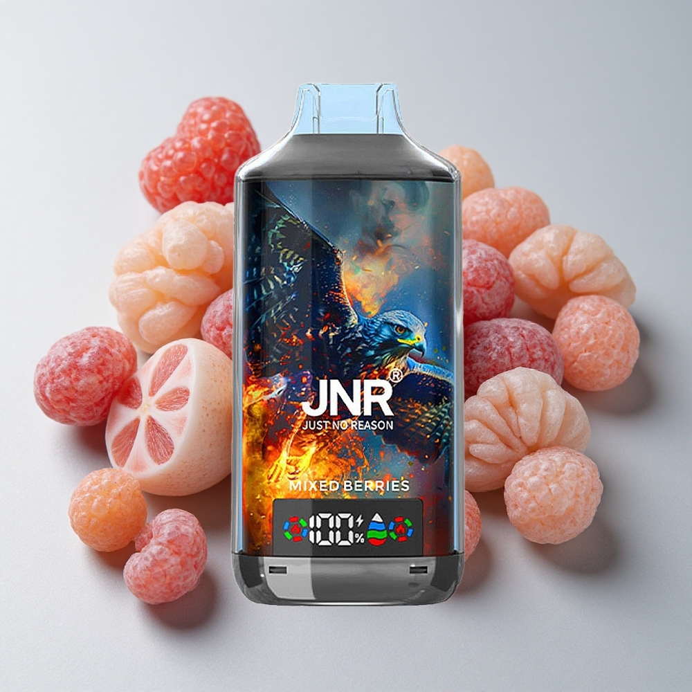 JNR Falcon X 18000 Puffs Mezcla de Bayas Digital Display Tipo-C