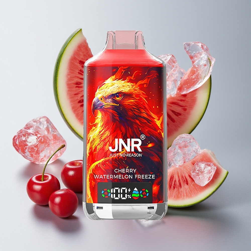 JNR Falcon X 18000 Puffs Vape Cereza Sandía Helada Dual Mesh Coil