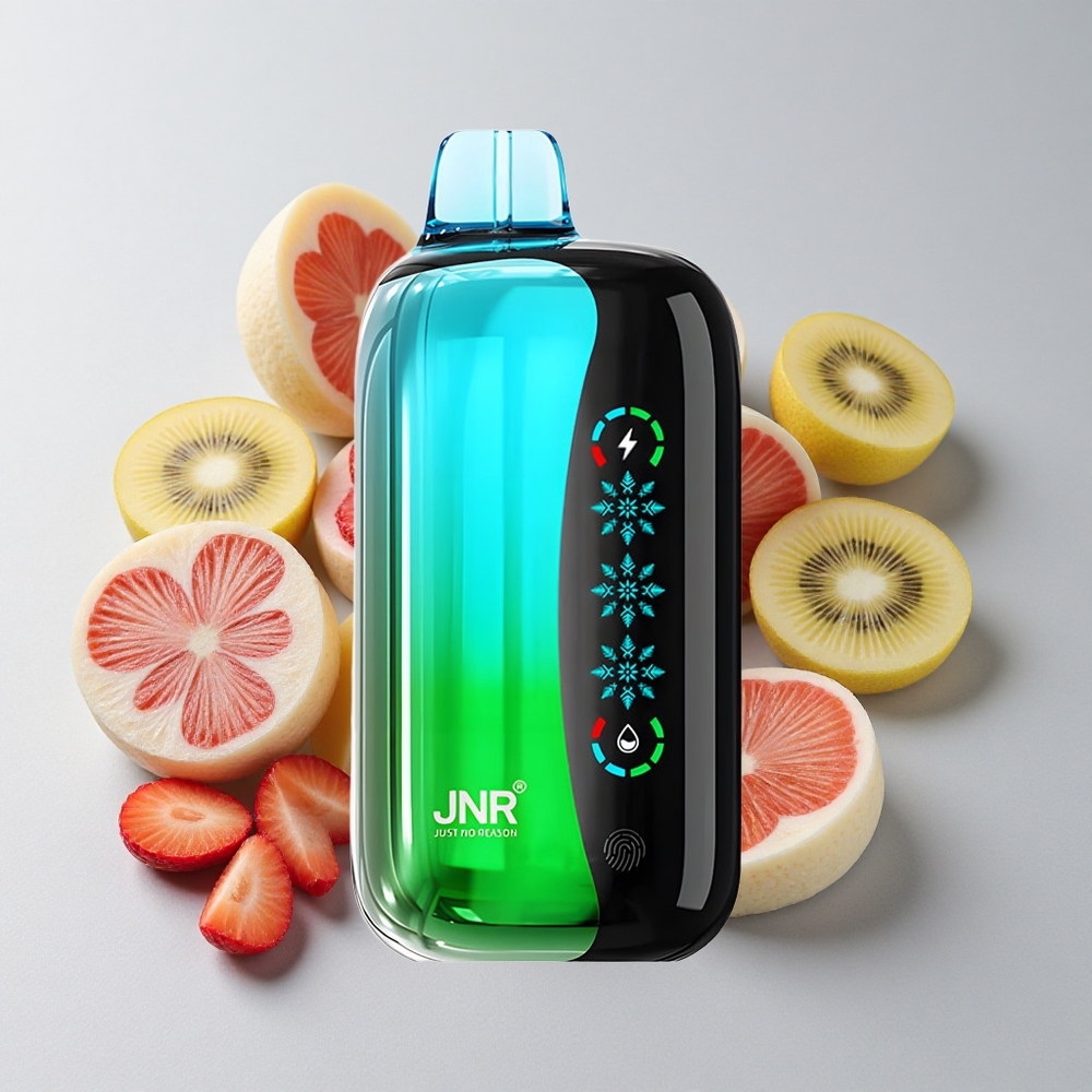 JNR Flex Ice 21000 Puffs Fresa Kiwi Ajuste de Hielo y Pantalla Táctil