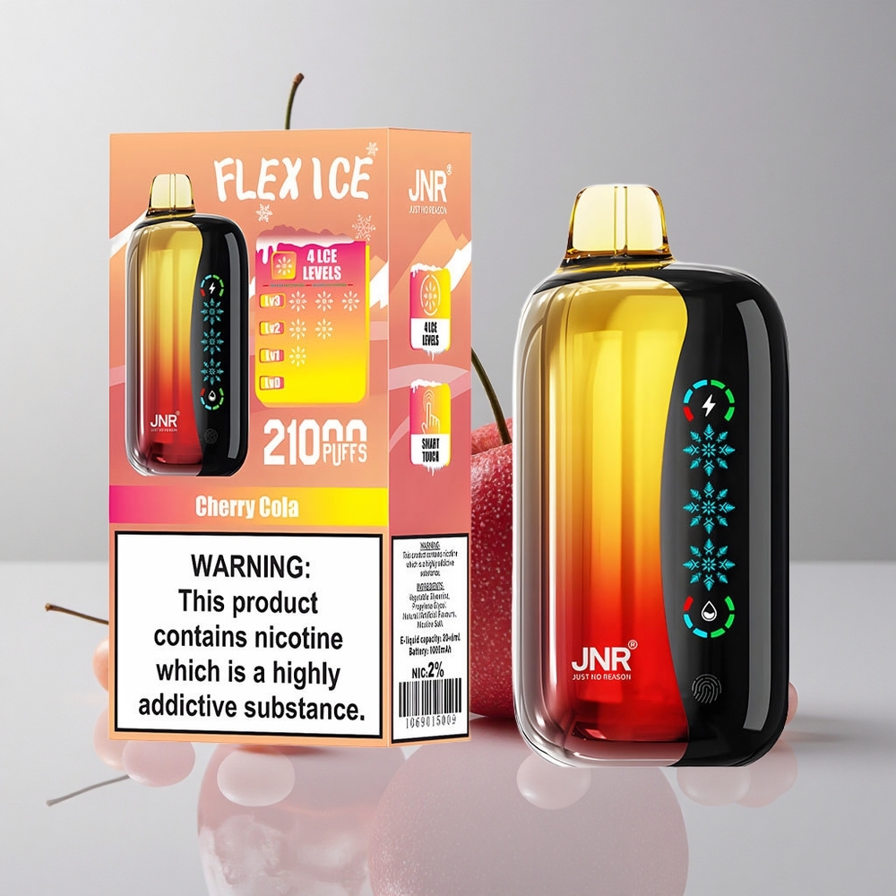 JNR Flex Ice 21000 Puffs Vape Desechable Cereza Cola Ajustable Hielo
