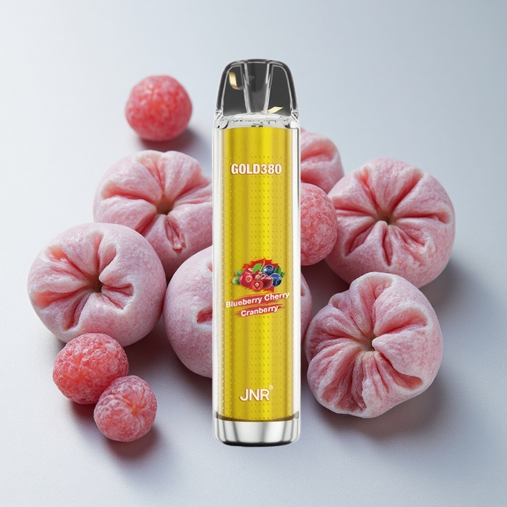 JNR Gold380 6000 Puffs Arándano Cereza Azul 13ml 0% 2% 5% Nicotina