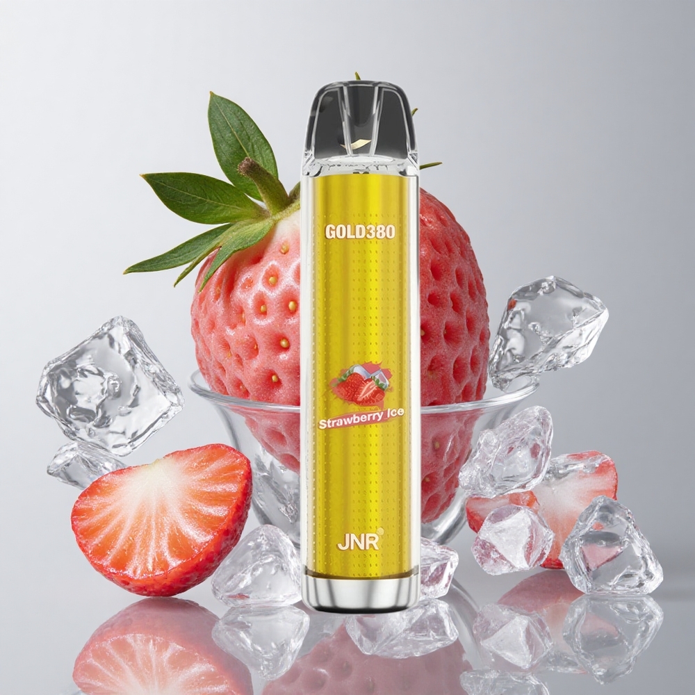 JNR Gold380 6000 Puffs Vape Desechable Fresa Hielo 13ml