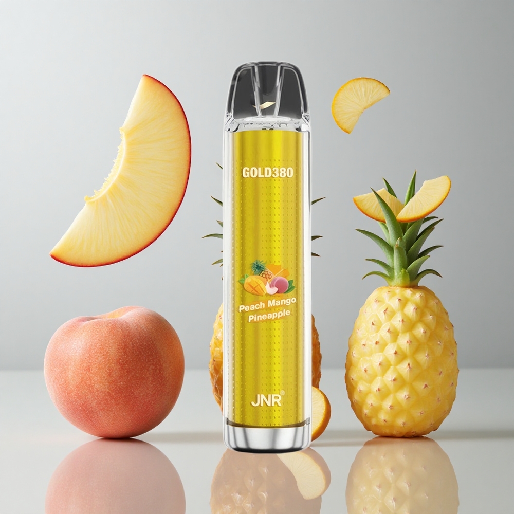 JNR Gold380 6000 Puffs Vape Desechable Melocotón Mango Piña