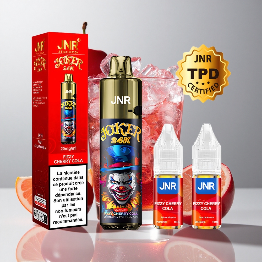 JNR Joker 24000 Bocanadas Cereza Refrescante Cola 2% Nicotina