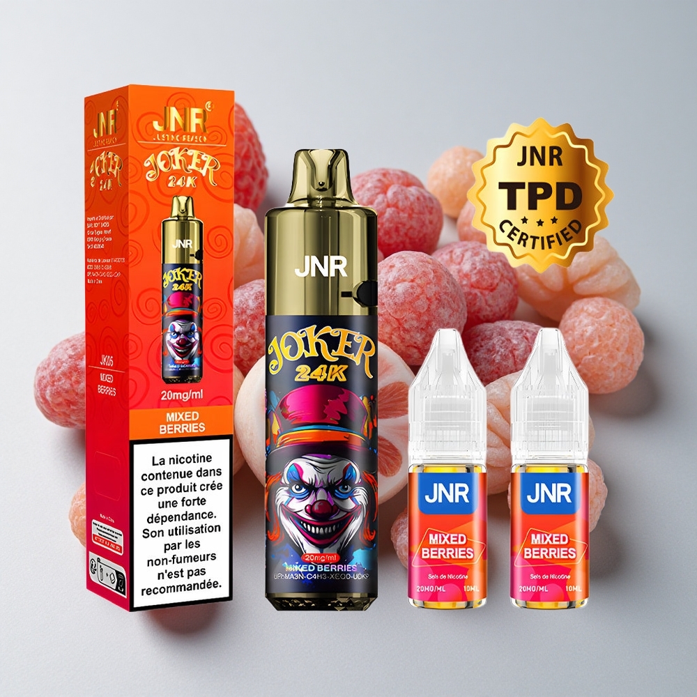 JNR Joker 24000 Puffs Vape Desechable Bayas Mixtas 2% Nicotina 800mAh