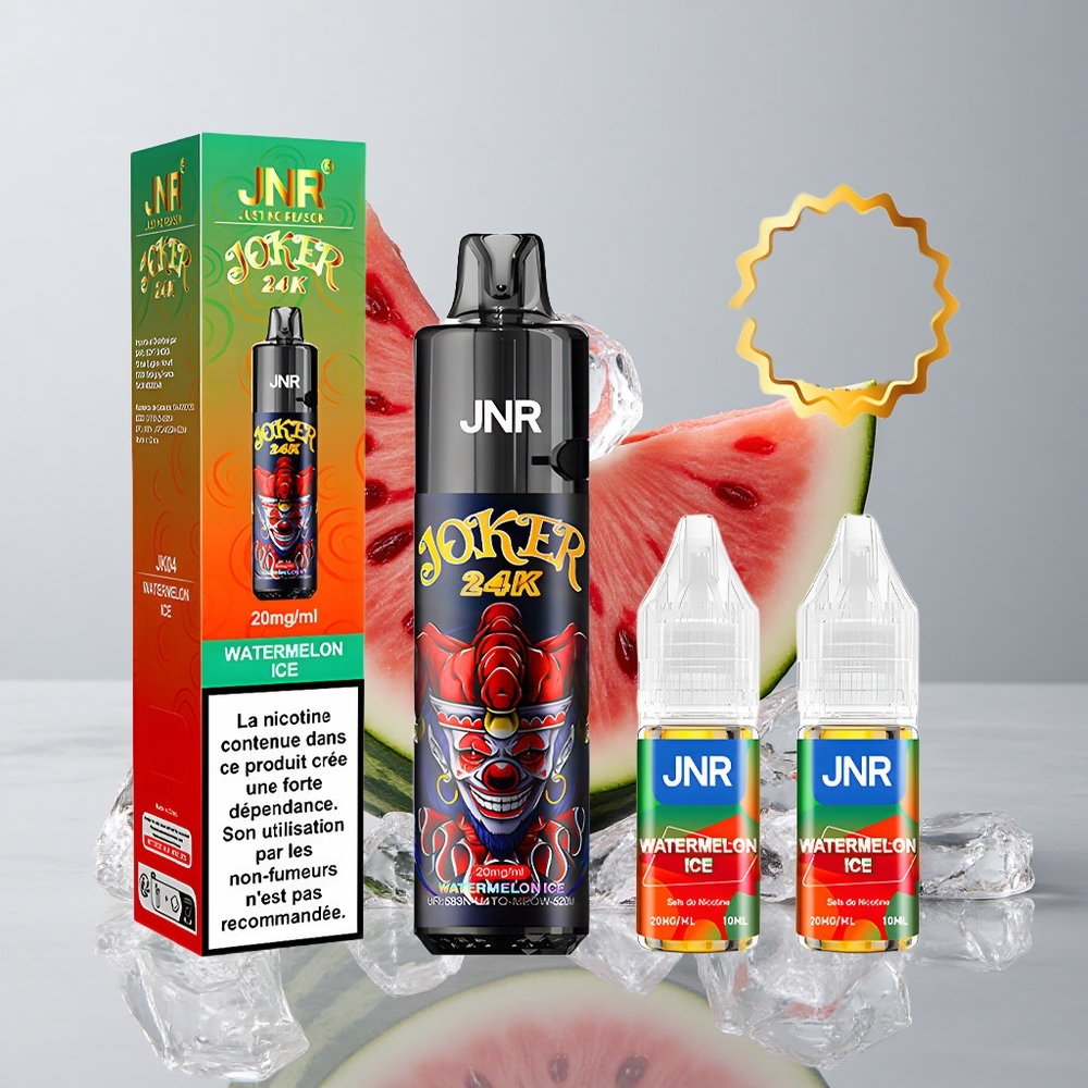 JNR Joker 24000 Puffs Vape Desechable Sandía Hielo 2% Nicotina 800mAh