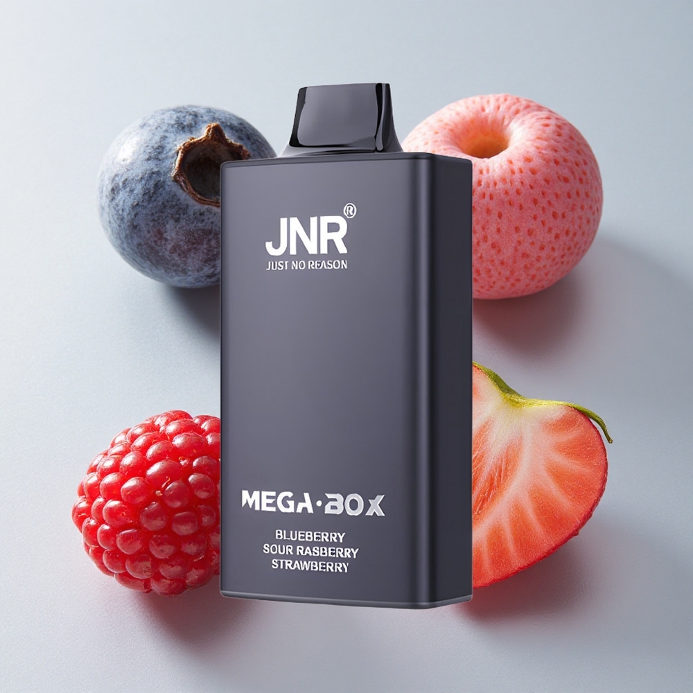 JNR Mega Box 25000 Puffs Arándano Agrio Frambuesa Fresa 30ml