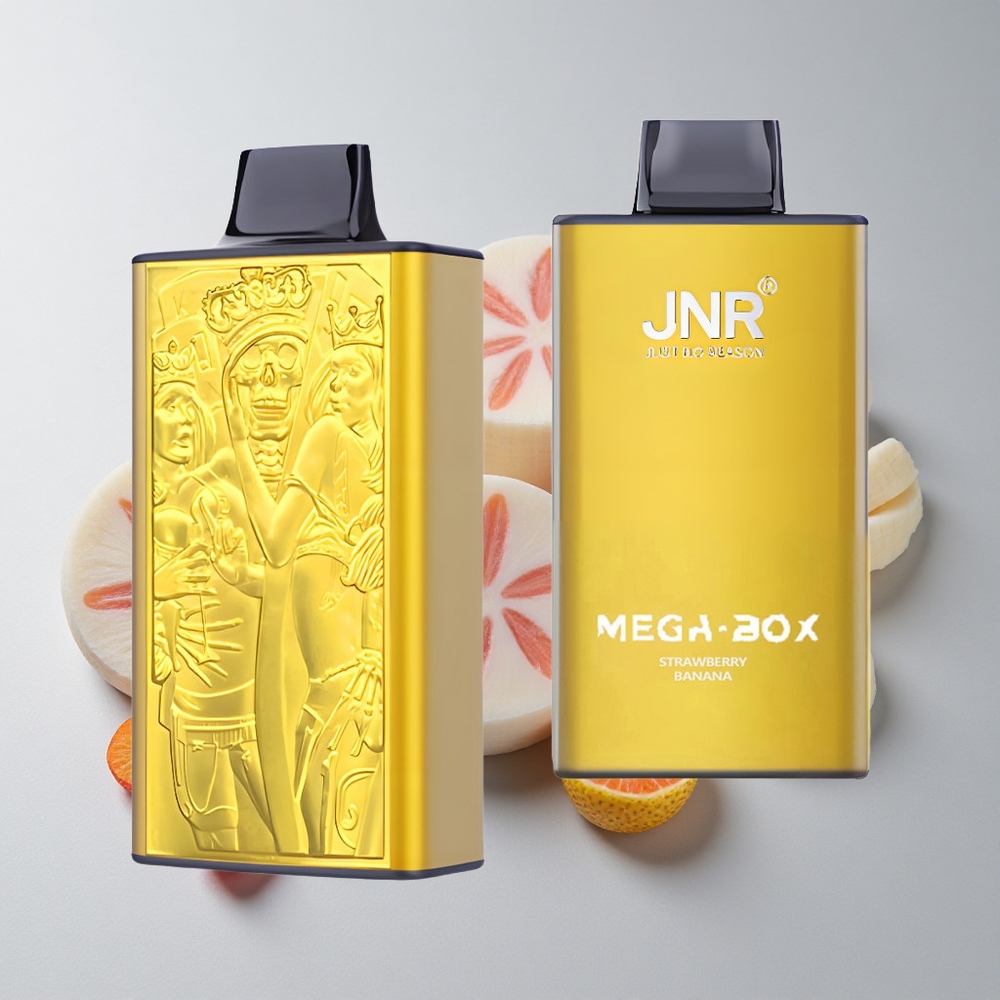 JNR Mega Box 25000 Puffs Fresa Plátano Carga Rápida Tipo-C