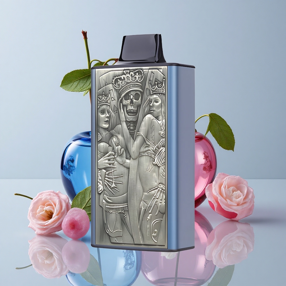JNR Mega Box 25000 Puffs Vape Desechable Arándano Azul Cereza Dual Mesh