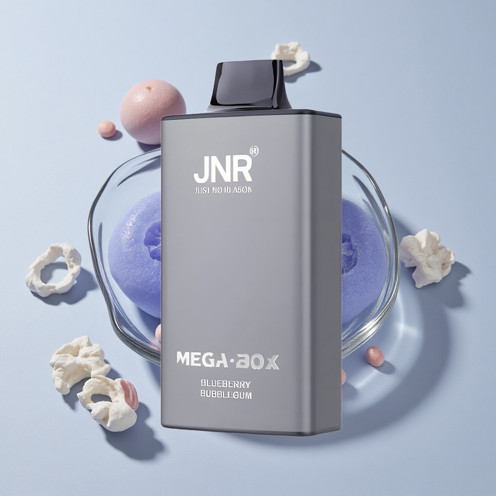 JNR Mega Box 25000 Puffs Vape Desechable Chicle Arándano 30ml Dual Mesh