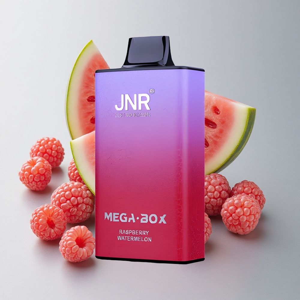 JNR Mega Box 25000 Puffs Vape Desechable Frambuesa Sandía 30ml