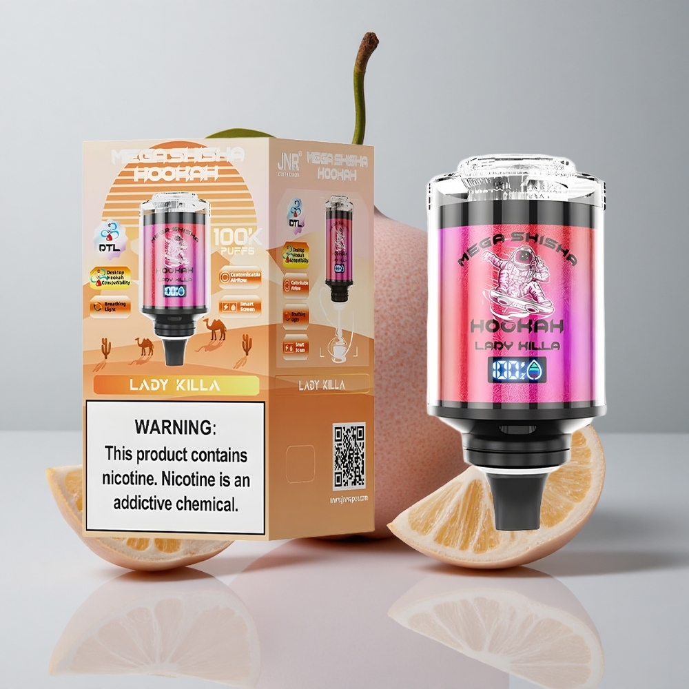 JNR Mega Shisha 100K Bocas 60ml Capacidad Asesina de Damas