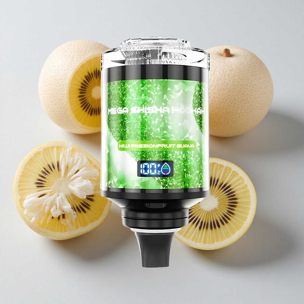 JNR Mega Shisha 100K Chupadas Kiwi Maracuyá Guayaba Pantalla Inteligente 2200mAh