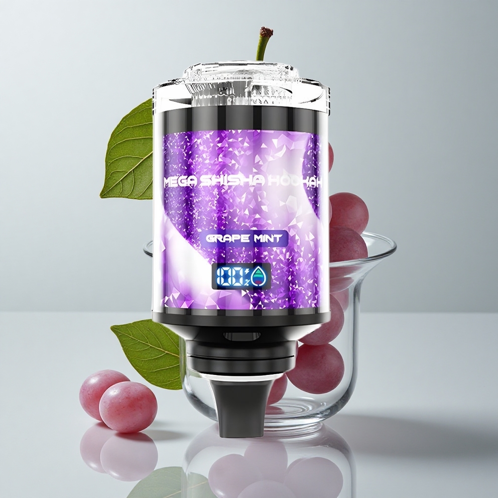 JNR Mega Shisha 100K Uva Menta Pantalla Interactiva 2200mAh