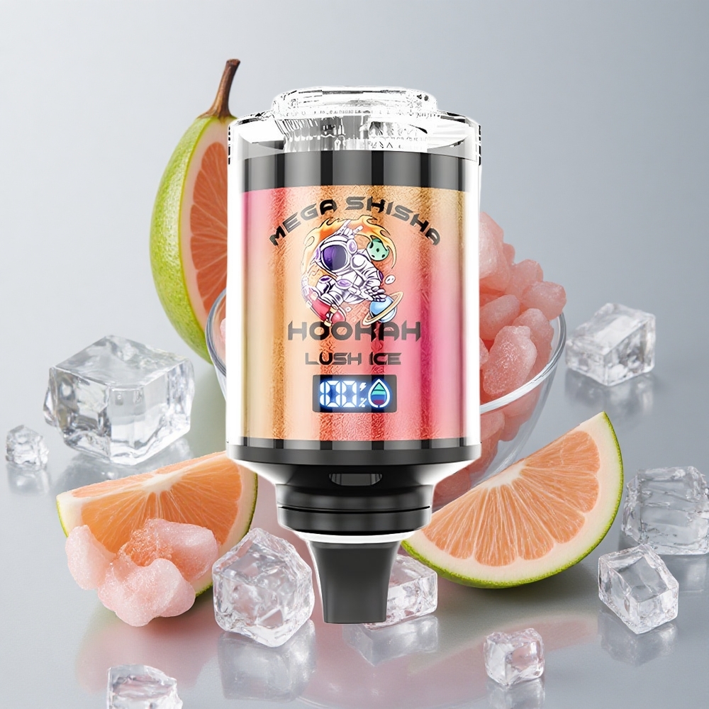 JNR Mega Shisha Hookah 100K Helado Lujoso Compatibilidad con Escritorio Pantalla Inteligente