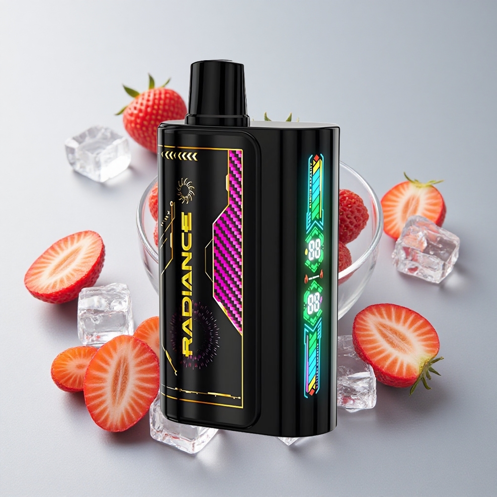 JNR Radiance 31000 Bocanadas Fresa Helada Pantalla Inteligente