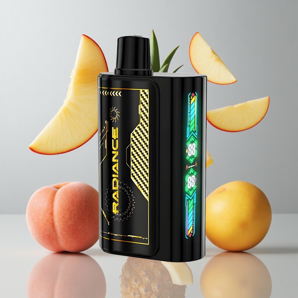 JNR Radiance 31000 Bocanadas Vape Desechable Melocotón Mango Piña 28ml