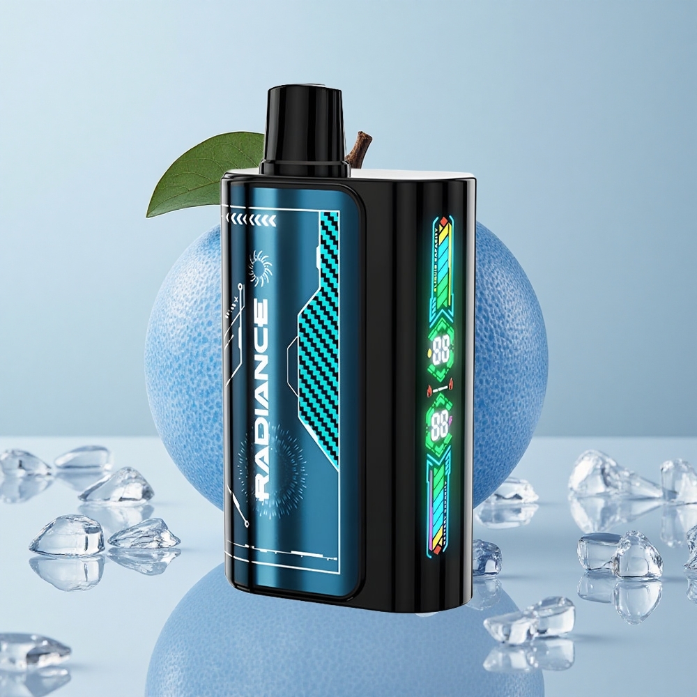 JNR Radiance 31000 Puffs Vape Disposable Arándano Azul Hielo Pantalla Inteligente