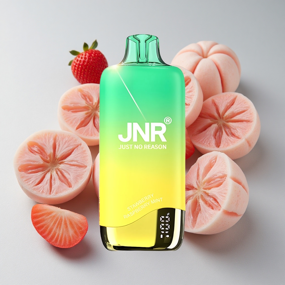 JNR Rainbow 10500 Puffs Fresa Melocotón Menta 18ml 0.8ohm
