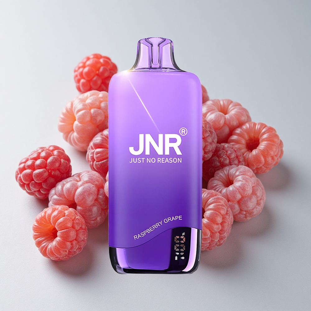 JNR Rainbow 10500 Puffs Vape Desechable Frambuesa Uva con 18ml Tanque