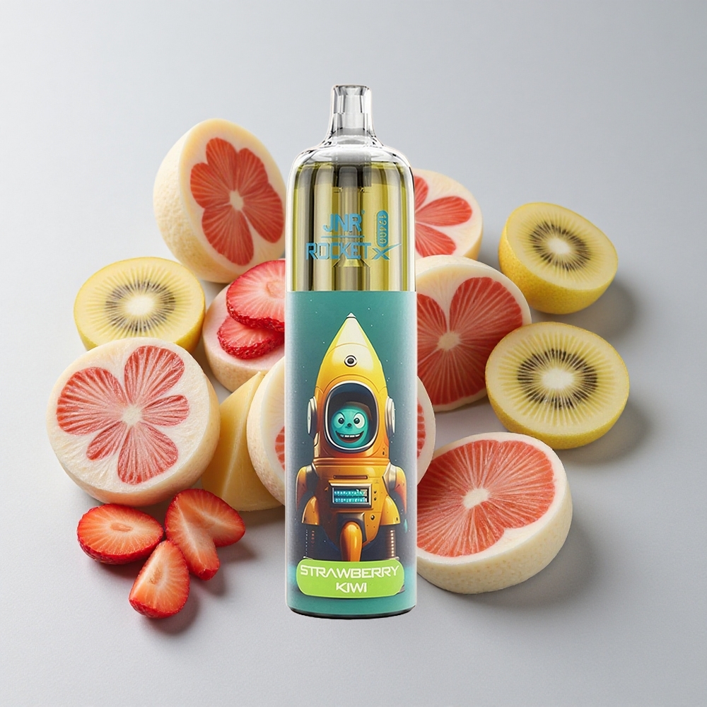 JNR Rocket-X 12400 Puffs Fresa Kiwi Tipo-C Carga Rápida 25ml