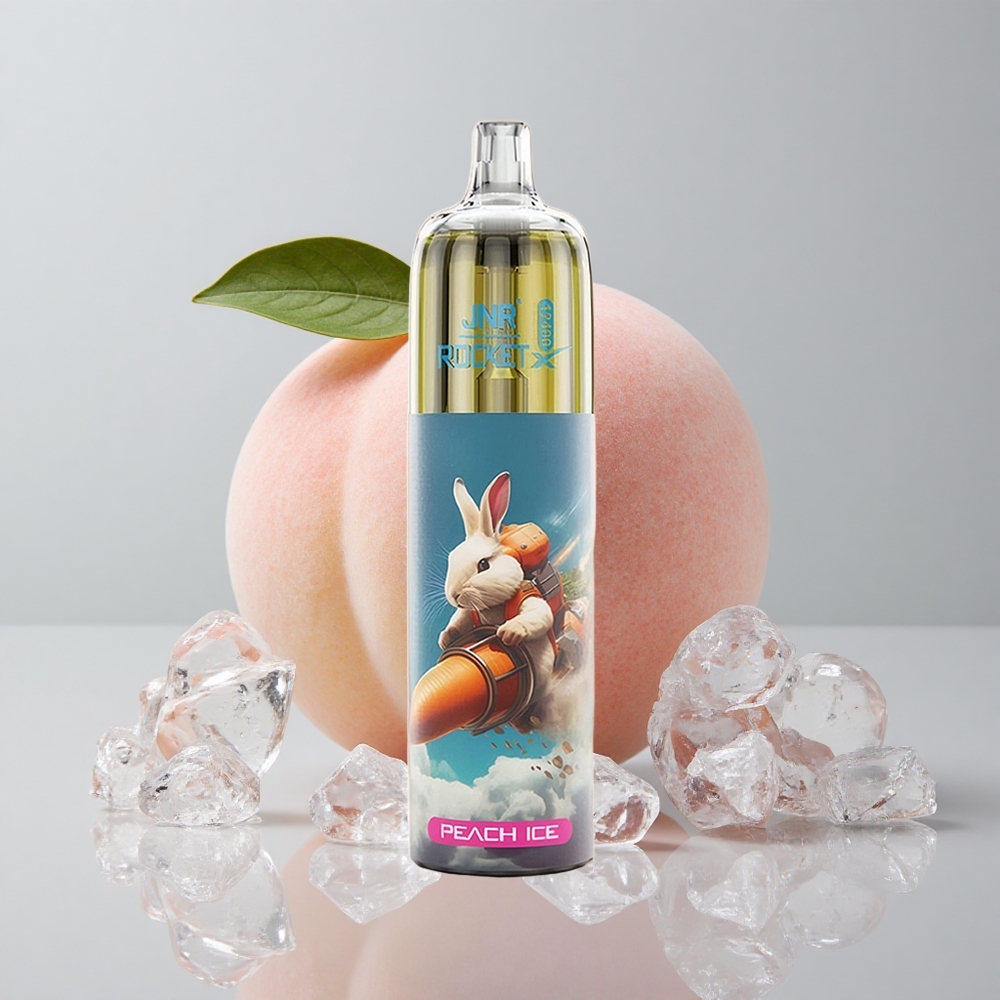 JNR Rocket-X 12400 Puffs Melocotón Hielo 25ml Tipo-C