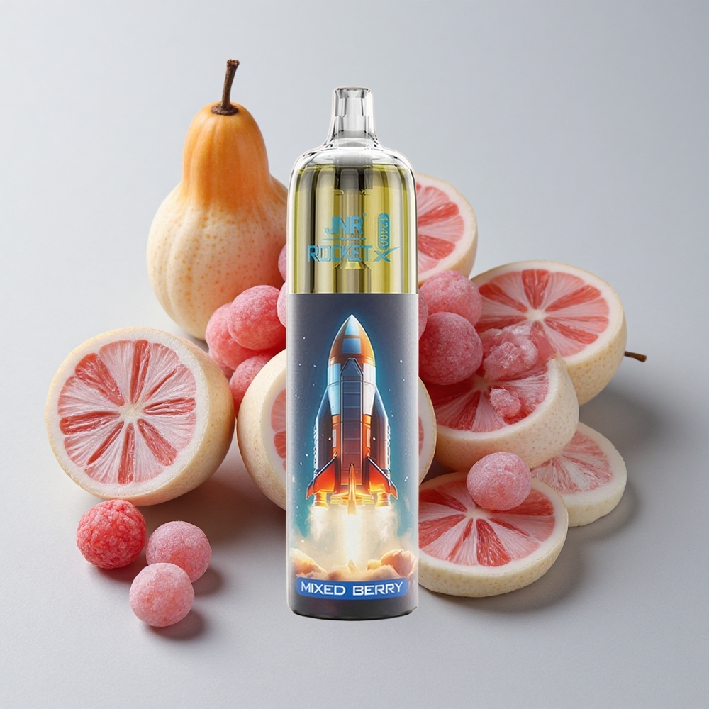 JNR Rocket-X 12400 Puffs Vape Desechable Bayas Mixtas con 850mAh y Tipo-C