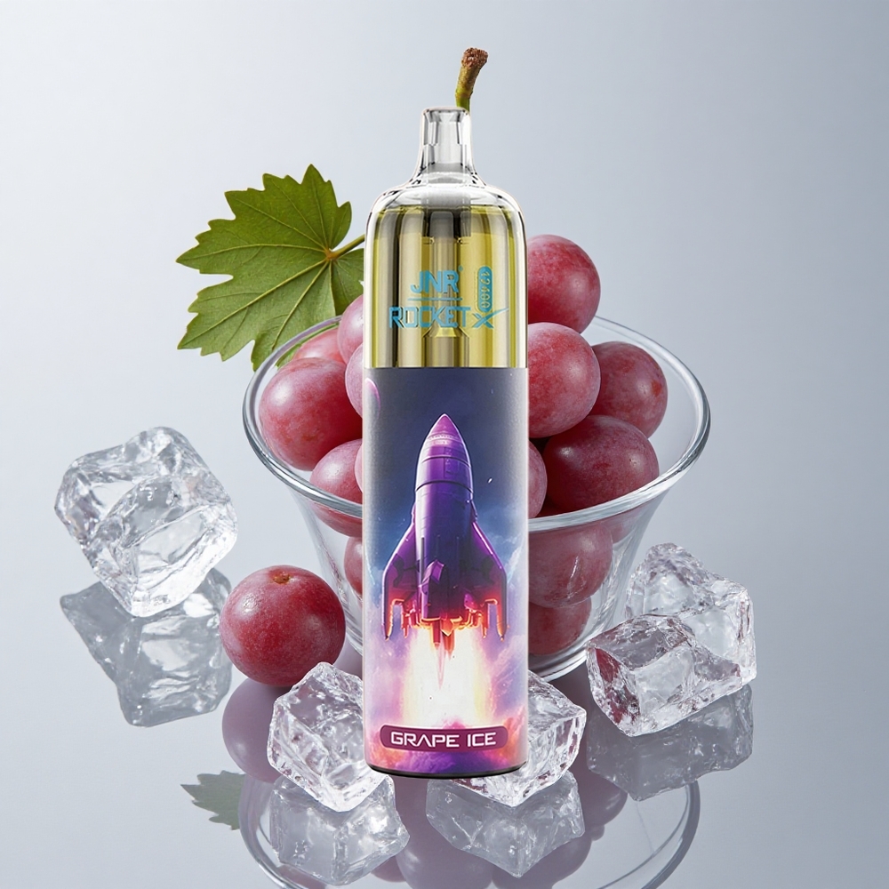 JNR Rocket-X 12400 Puffs Vape Disposable Helado de Uva con Batería 850mAh y Carga Rápida Type-C
