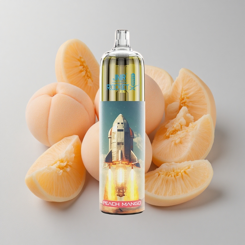 JNR Rocket-X 12400 Puffs Vape Durazno Mango 25ml Tipo-C
