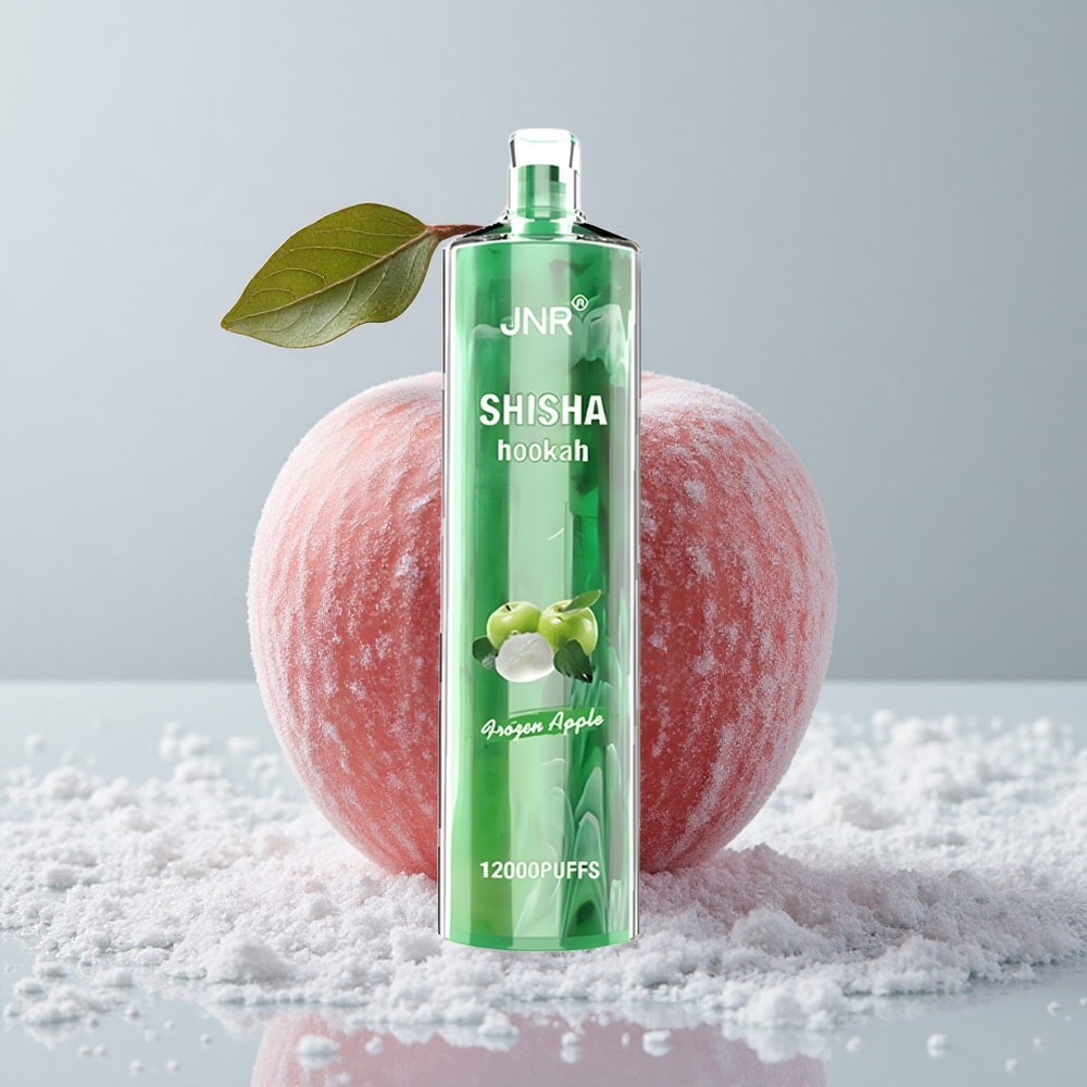 JNR Shisha Hookah 12000 Puffs Manzana Congelada Tipo-C Carga Rápida