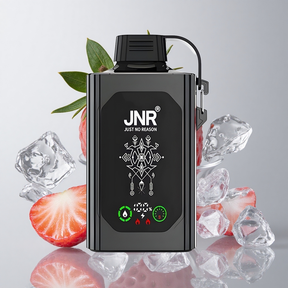 JNR Shisha Hookah Box 20500 Puffs Fresa Hielo HD Display Dual Mesh Coil