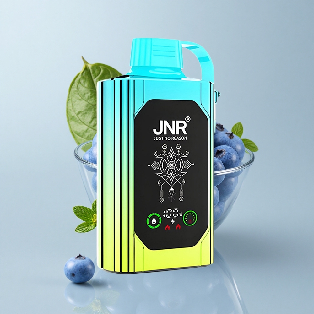 JNR Shisha Hookah Box 20500 Puffs Vape Disposable Menta Arándano Azul