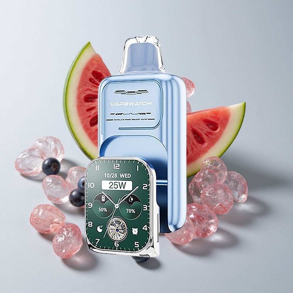 JNR Vape Watch 30000 Puffs Arándano Sandía Carga Rápida Tipo-C