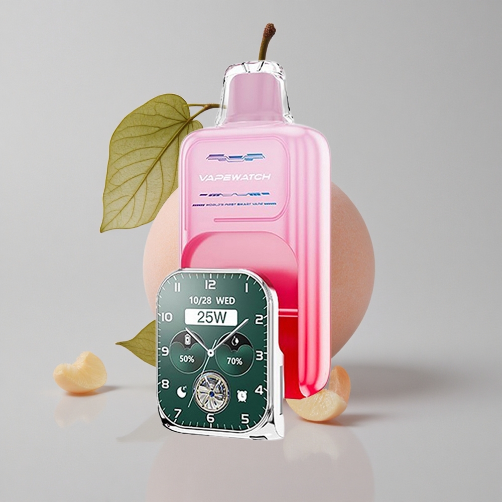 JNR Vape Watch 30000 Puffs Durazno de Georgia 1000mAh Tipo-C
