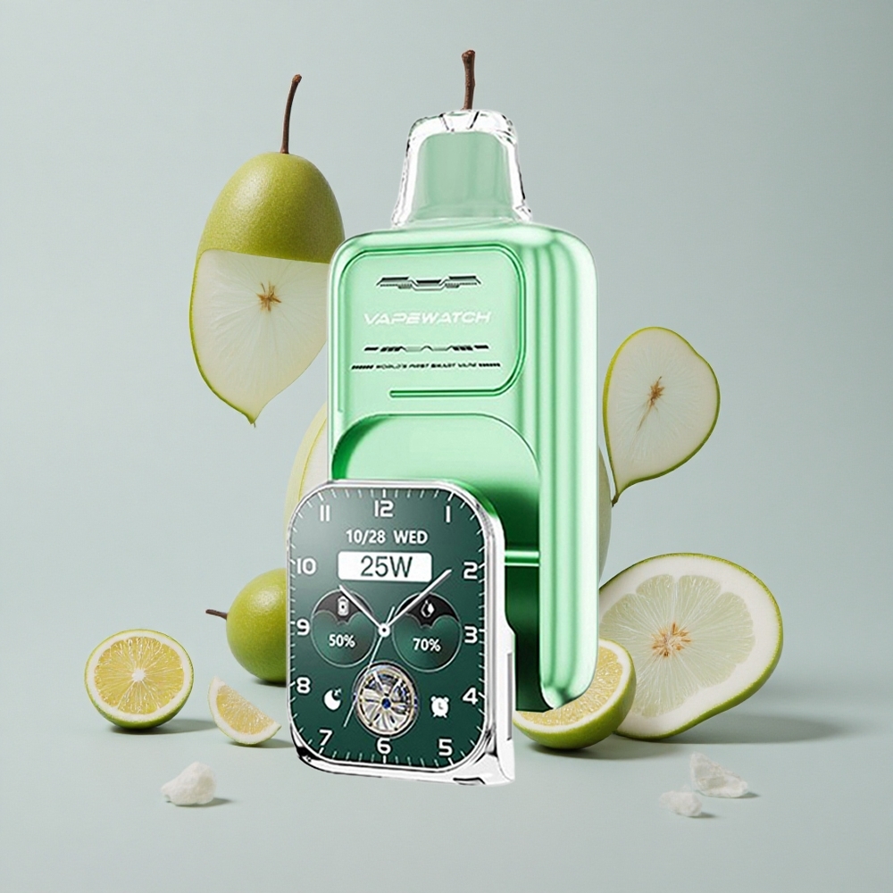 JNR Vape Watch 30000 Puffs Menta de Miami Dual Mesh Coil