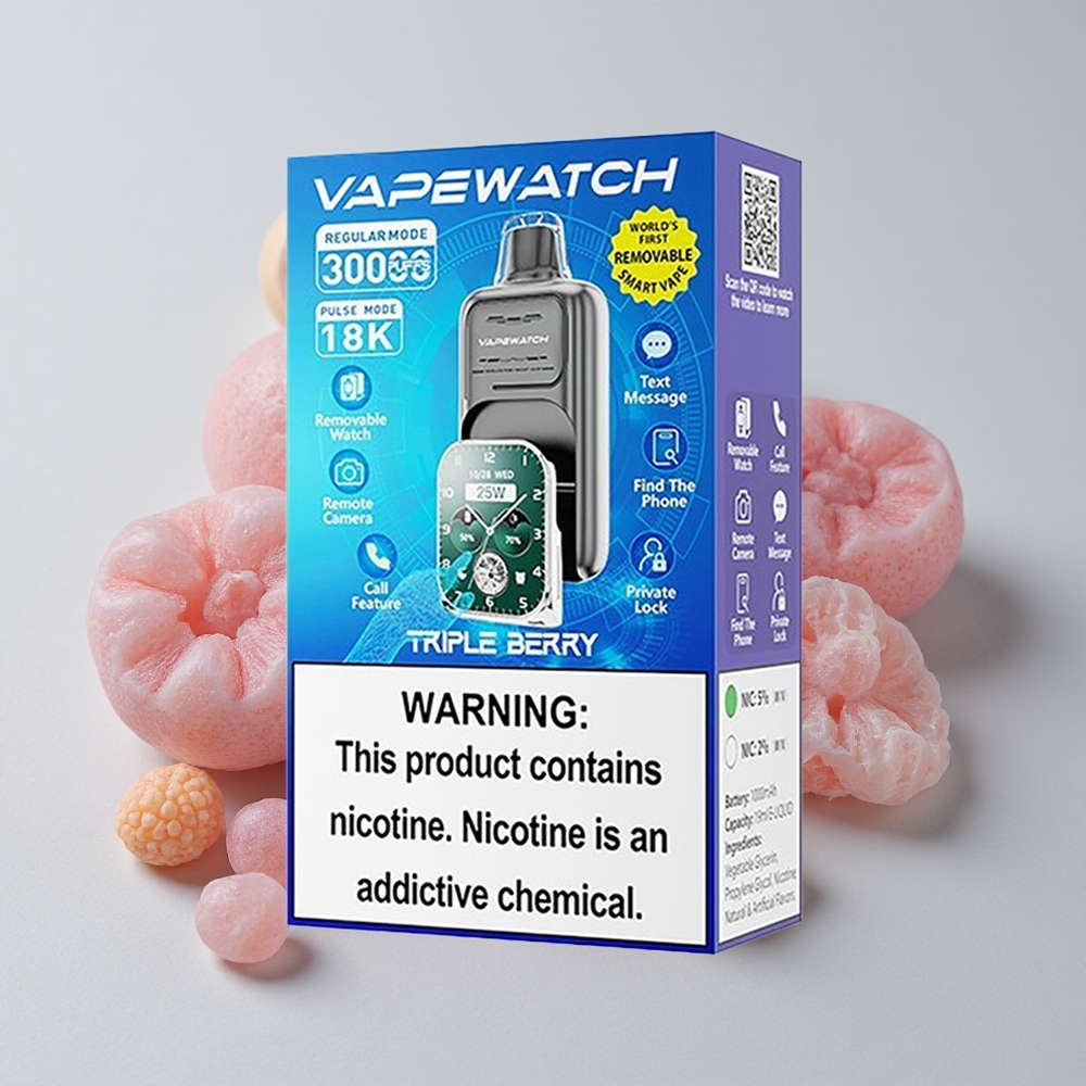 JNR Vape Watch 30000 Puffs Triple Berry 19mL 5% Nicotina
