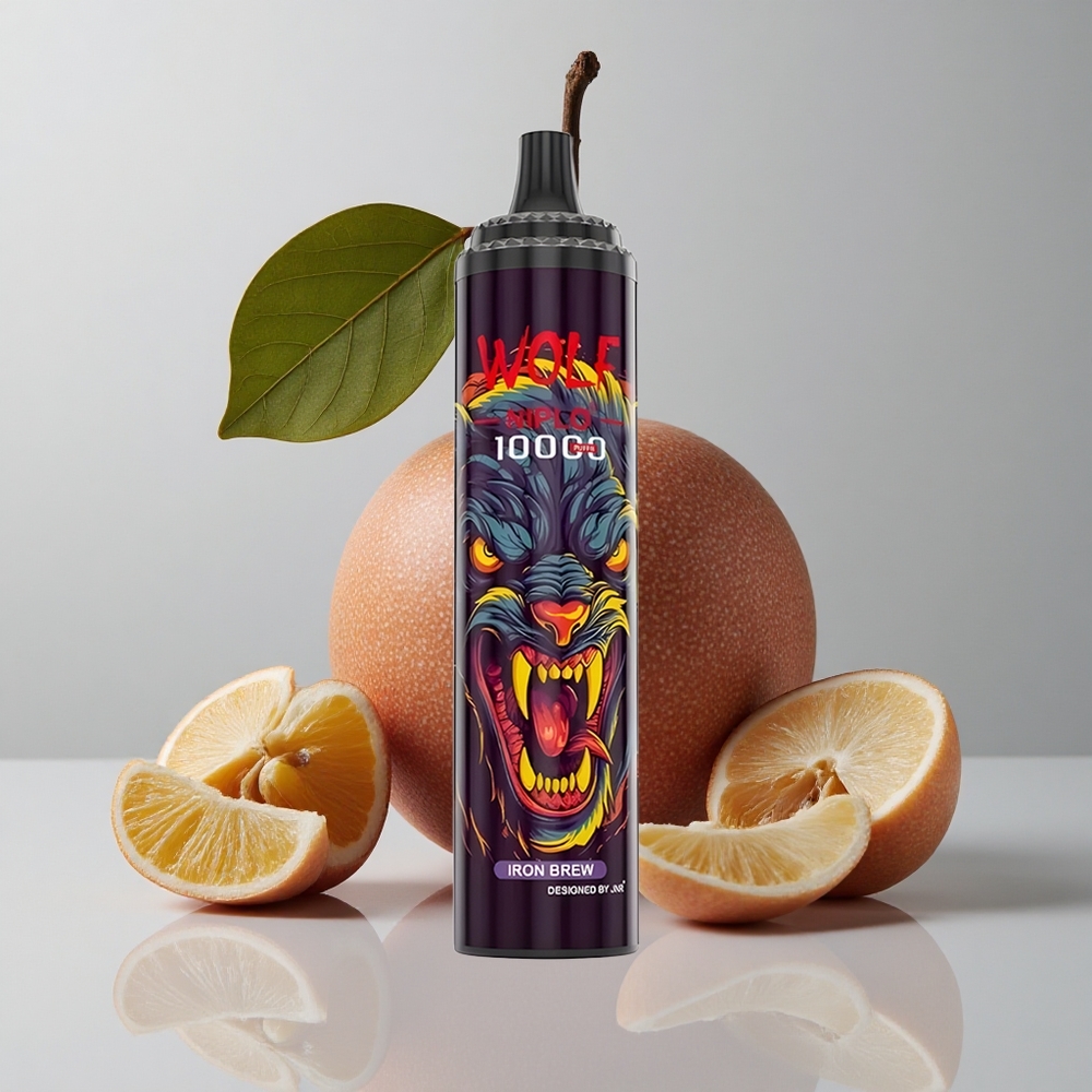 JNR Wolf Niplo 10000 Puffs Brew de Hierro 20ml 0% 2% 5% Nicotina