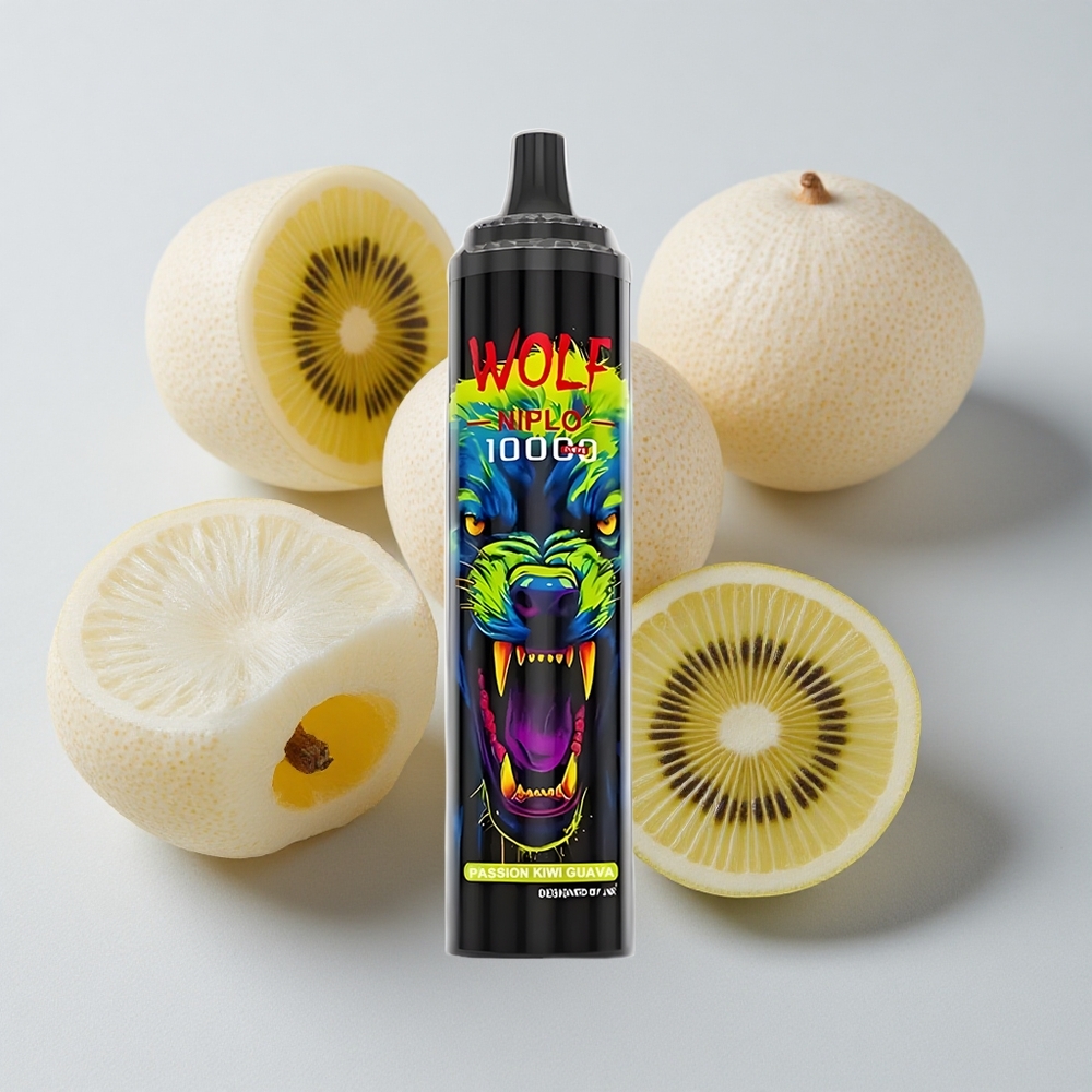JNR Wolf Niplo 10000 Puffs Pasión Kiwi Guayaba Tipo-C Carga Rápida