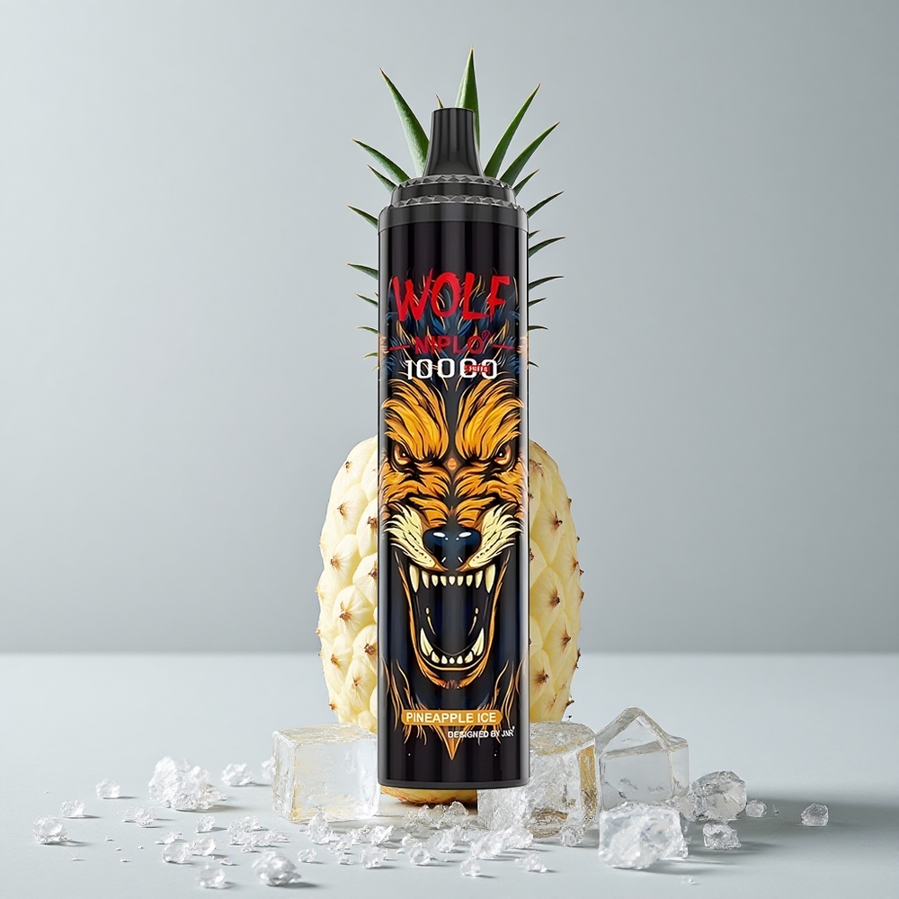 JNR Wolf Niplo 10000 Puffs Piña Hielo 20ml Tipo-C